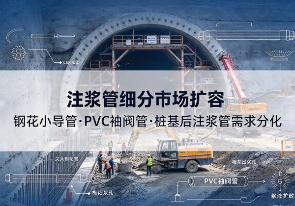 原州注浆管细分市场扩容，隧道钢花小导管、PVC 袖阀管、桩基后注浆管需求分化